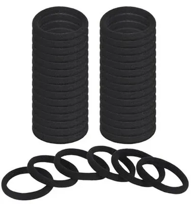 Produktbild von Haargummis 100 Stück - Elastische, metallfreie Haarbänder, 4 cm