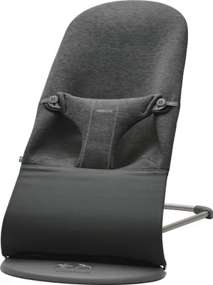 Produktbild von BabyBjörn Bliss Jersey Wippe Holzkohle Grau