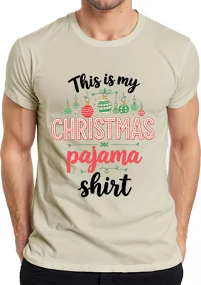 Obrázek produktu pro This is my CHRISTMAS pyžamové tričko Vánoční pyžamový dárek pánské tričko, příroda, L