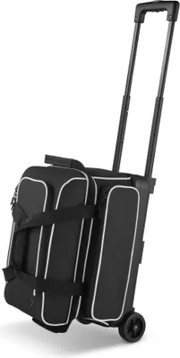 Produktbild von Bowlingtasche für 2 Bälle mit Doppelrollen Griff - Bowling Bag in Schwarz Weiß
