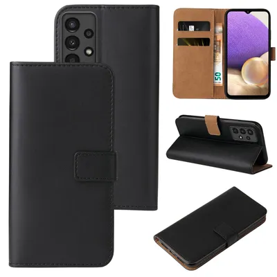 Produktbild von Handyhülle für Samsung Galaxy A32 5G / M32 5G Klapphülle Bookcase Flip Cover Hülle Handy Tasche Etui Farbe: Schwarz