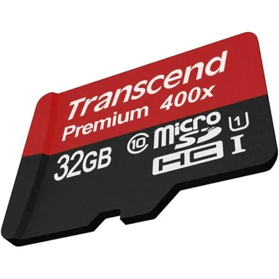Produktbild von Transcend 32GB microSDHC Class 10 UHS-I, 32768 MB, Micro Secure Digital High-Capacity (MicroSDHC), 10000 Zyklen pro logischen Sektor, 0.4 g, 11 mm, 15 mm