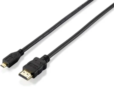 Produktbild von Equip 119309 HDMI-Kabel 1 m HDMI Typ A (Standard) HDMI Typ D (Mikrofon) Schwarz