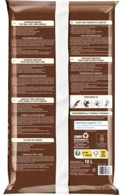Produktbild von Bodengrund COMPO Terrarien-Substrat für Echsen 0-5 mm braun, 10 L