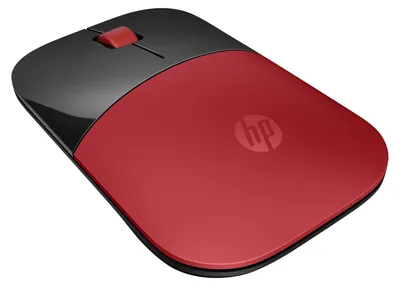 Produktbild von HP Z3700 Wireless-Maus, Rot, Beidhändig, Optisch, RF Wireless, 1200 DPI, Rot