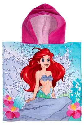 Produktbild von Disney Arielle - Badeponcho 100% Baumwolle 50 x 100 cm