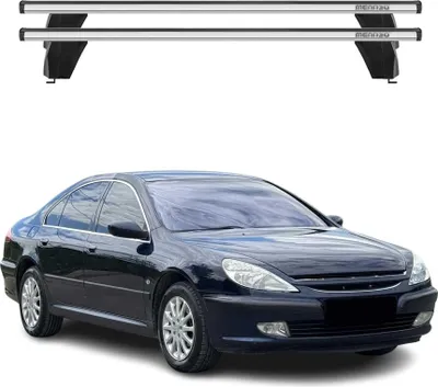 Produktbild von Menabo Dachträger Grundtäger für Peugeot 607 2005-2010 FL 75kg Alu Silber 2 tlg