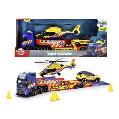 Zdjęcie produktu dla Transporter Dickie z helikopterem ratunkowym