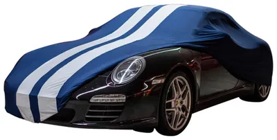 Image de Housse de voiture intérieure adaptée à Porsche 911 (997) Cabrio Bleu avec