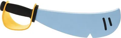 Obrázok produktu pre PartyDeco STD5, Brnenie a zbrane na maškarný ples, Dospelý a dieťa, Dievča / chlapec, Čierna, Modrá, Žltá, 415 mm, 170 mm