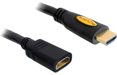 Image de Delock 83079 HDMI Verl. Delock Ethernet A -> A St/Bu 1.00m 4K