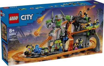 Produktbild von LEGO City Lava Land-Achterbahnpark, Bausatz, 8 Jahr(e), Kunststoff, 1165 Stück(e), 2,1 kg