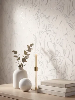 Newroom Vliestapete Timara Creme Grün Blumen, Musteransicht