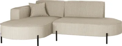 Zdjęcie produktu dla Narożnik, Sofa w kształcie L Modena Rein tkanina Poso Beżowy Lewy