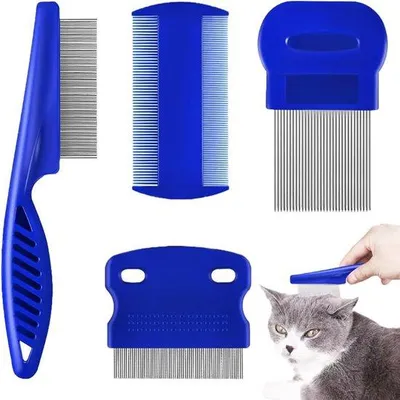 Image de Collier anti-puces et anti-oiseaux pour chats et chiens - Dissuasif anti-oiseaux - Brosse à puces pour animaux de compagnie