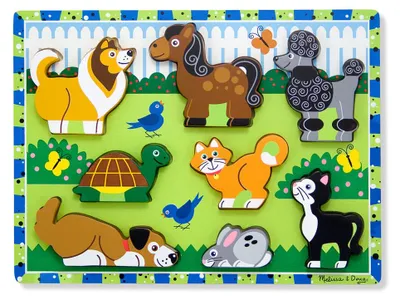 Obrázok produktu pre Melissa Zwierzęta Puzzle Z Klocków 13724