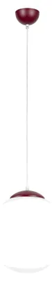 Produktbild von Pendelleuchte UGO 30 burgund 1xE27 15W Stahl/Glas 120x30x30cm Sollux Lighting