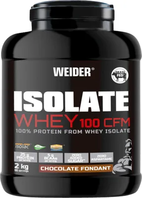 Produktbild von Weider Isolate Whey 100 CFM (2000g) Chocolate Fondant - Eiweiße - Molkenprotein-Isolat