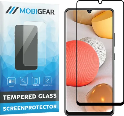 Produktbild von Mobigear Premium  Samsung Galaxy A42 Panzerglas Gehärtetes Glas Displayschutz - Hüllenfreundlich - Schwarz