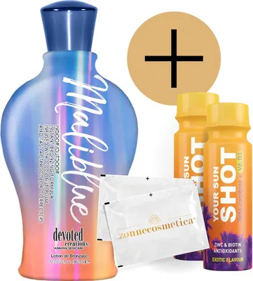 Produktbild von Devoted Creations - Maliblue + 2 Your Sun Shots + 2 Verfrissingsdoekjes