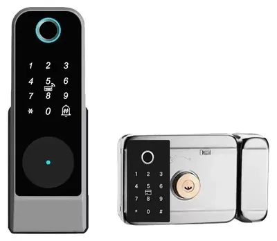 Immagine prodotto di Smart Lock, controllo tramite Wi-Fi, sblocco tramite impronta digitale e password, doppia impronta digitale