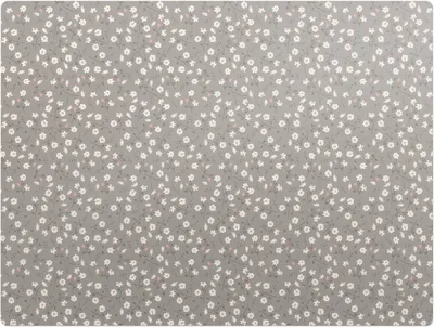 Produktbild von Retro-Blumenmuster – Bodenschutzmatte – Stuhlunterlage 120x90 cm – Rutschfest – Hartbodenmatte