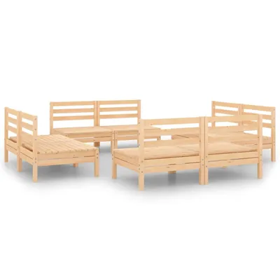 Produktbild von vidaXL 8-tlg. Garten-Lounge-Set Massivholz Kiefer