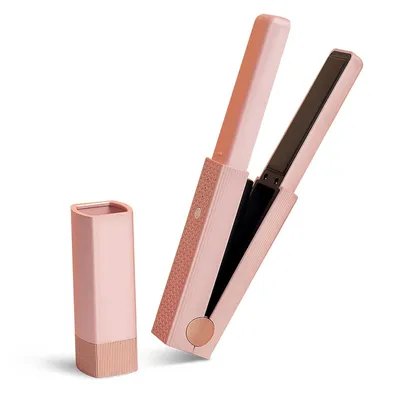 Produktbild von 2-in-1 kabelloser Haarglätter & Lockenstab, 3 Stufen 160°-200°, schnelles Aufheizen, Turmalin-Keramikplatten, Glätteisen für Mädchen & Frauen