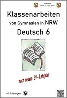 Immagine prodotto di VERLAG: DURCHBLICKER VERLAG Deutsch 6, Klassenarbeiten von Gymnasien (G9) in NRW mit Lösungen