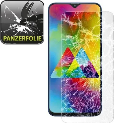 Produktbild von 2x Panzerfolie für Samsung Galaxy M20 FULL COVER Schutzfolie ANTI-SCHOCK HD Klar