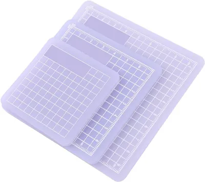 Productafbeelding van 3 halfdoorzichtige PVC-snijmatten voor knutselwerkzaamheden