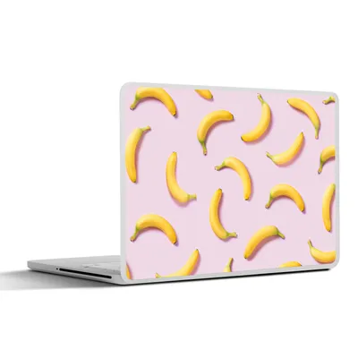 Produktbild von MuchoWow® Laptop Aufkleber Sticker Cover Banane - Rosa - Pastell 30x21 cm - Sticker für Laptop - Selbstklebend
