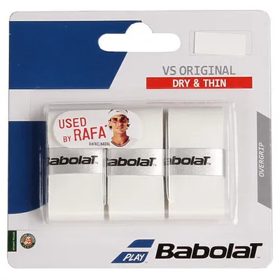 Obrázek produktu pro Babolat VS Original overgrip omotávka tl. 0,4 mm bílá balení 3 ks