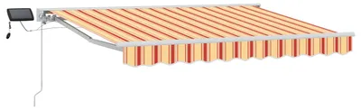 Obrázek produktu pro Manuální rám markýzy s LED Žlutá, oranžová a bílá 3 x 2 m