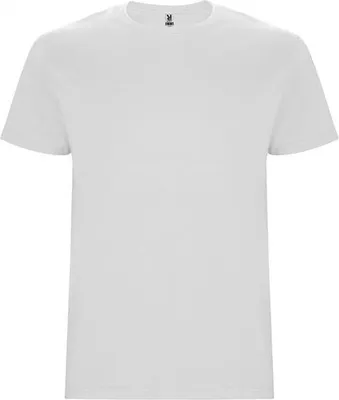 Produktbild von Roly CA6681 | Stafford T-Shirt - Doppellagiger Rundhalskragen - Farbe: White 01 - Größe: L
