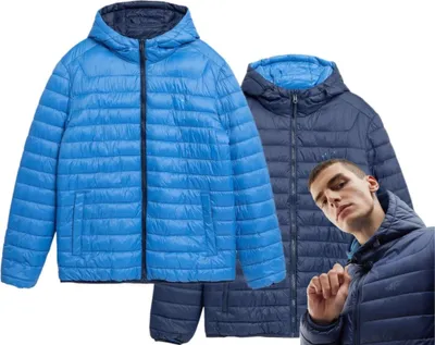 Zdjęcie produktu dla 4F Męska Kurtka Dwustronna Pikowana Puchowa Ciepła 4Faw23Tdjam242 31S-Xl