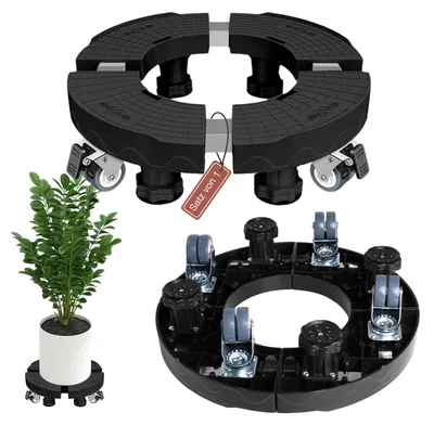 Productafbeelding van Plantenroller - Verstelbaar 38-50 cm - Belastbaar 250 kg - Met 4 wielen - Binnen en buiten