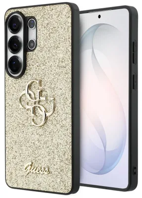 Zdjęcie produktu dla Etui Guess Fixed Glitter 4G Metal Logo do Samsung Galaxy S26