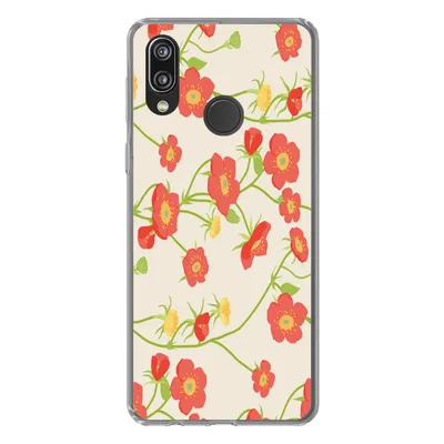 Produktbild von MuchoWow® Handyhülle Schutzhülle Hülle für Huawei P20 Lite (2020) Blume - Feldblumen - Muster Silikon Softcase Handy Hülle - Kartenhalter