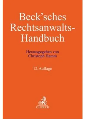 Produktbild von Beck'sches Rechtsanwalts-Handbuch