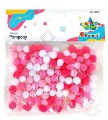 Produktbild von Pompony poliestrowe 10mm mix 120szt