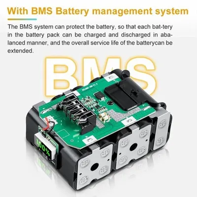 Image de Batteries pour outils électriques, lot de 2, 5 Ah, 18V/20V, lithium-ion, batteries de remplacement pour outils électriques
