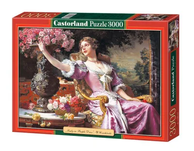 Produktbild von CASTORLAND Puzzle Frau im lila Kleid 3000 Teile