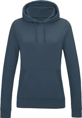 Produktbild von Just Hoods JH001F | Girlie College Hoodie / Kapuzenpullover / WRAP  - Farbe: Airforce Blue - Größe: XS