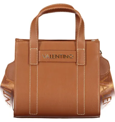 Produktbild von Braune Damenhandtasche aus recyceltem Material mit Stil