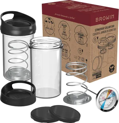 Produktbild von Glasschinkenkocher - Duo-Set Schinkenkocher Druckschinkenkocher, Fleischpresse
