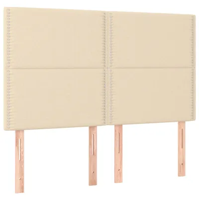 Immagine prodotto di vidaXL Testiere 4 pezzi Tessuto Crema 72x5x78/88 cm