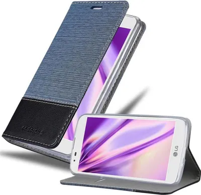 Produktbild von Cadorabo Hülle für LG K7 2016 Schutzhülle in Blau Handy Hülle Etui Book Case Cover