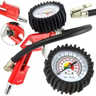 Obrázek produktu pro MAR-POL Pistole na hustění pneumatik s manometrem, střední budík M80697