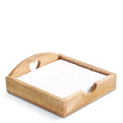 Produktbild von Serviettenspender - Wooden heart